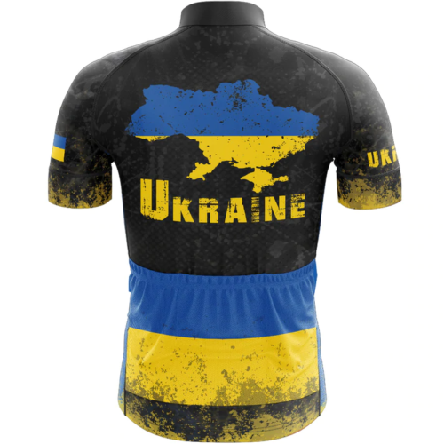 Oekraïne Fietsshirt Korte Mouw